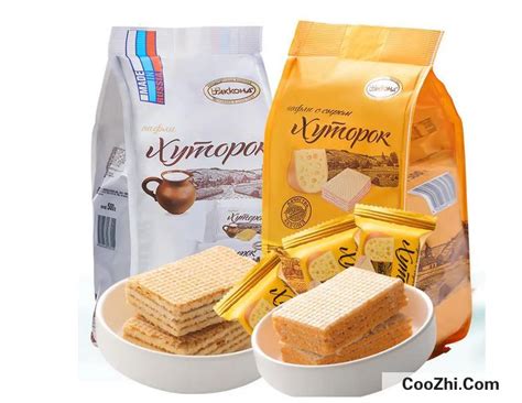 俄罗斯进口食品 康吉大奶牛威化饼干巧克力牛奶味零食500克 包邮-阿里巴巴