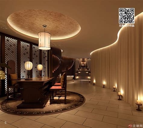 深圳罗湖中医馆设计 养生会馆设计 中式风格
