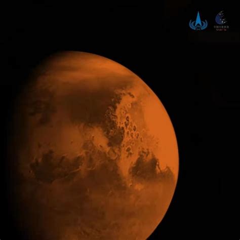 天问一号探测器拍摄的首幅火星图像来了！_杭州网
