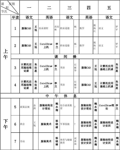 计算机部实训课表 - 专业动态 - 重庆市城口县职业教育中心