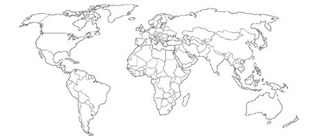 世界轮廓图图片