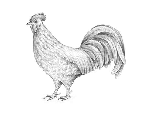 怎样画大公鸡和母鸡小鸡的简笔画（这么容易就画好）