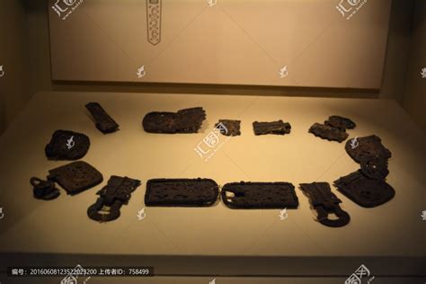 西晋银蹀躞带,文物考古,文化艺术,摄影,汇图网www.huitu.com