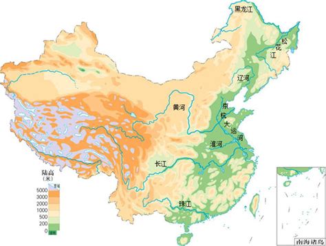 中国江河流域地图 中国江河分布图高清版大图 - 苗苗知道