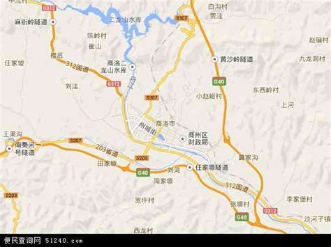 商洛市地图图片