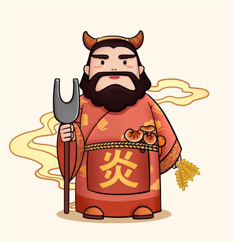 画炎帝简笔画图片