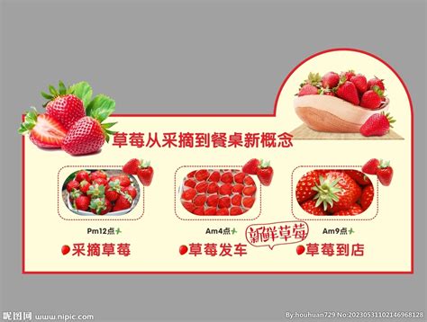 草莓季 草莓异形牌设计图__广告设计_广告设计_设计图库_昵图网nipic.com