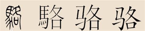 骆姓氏的汉字演变和家族来源过程荀卿庠整理 - 知乎