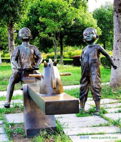 武汉某公园雕塑欣赏-庭院小品_园林吧