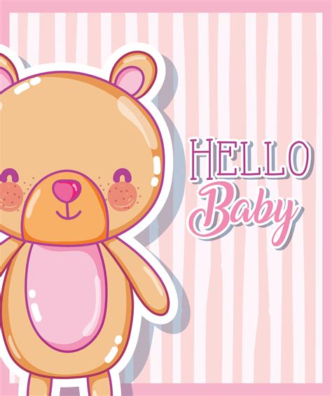 Hello baby card 624823 Vector Art at Vecteezy