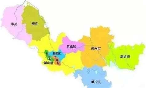 徐州区域划分图图片