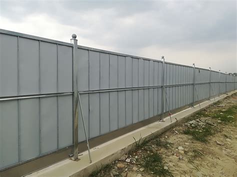 4米高彩钢围挡基础 施工彩钢围挡尺寸 铁路围栏网