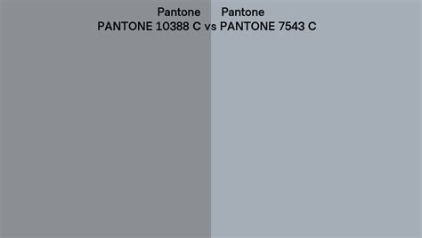 Pantone 10388 C vs PANTONE 7543 C side by side comparison