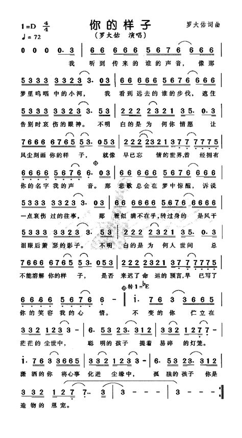 童年-完美版-罗大佑-钢琴谱文件（五线谱、双手简谱、数字谱、Midi、PDF）免费下载