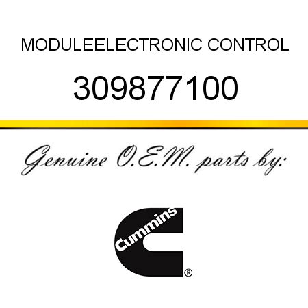 309877100 MODULE,ELECTRONIC CONTROL (3098771) fit CUMMINS 6C8.3, C GAS ...