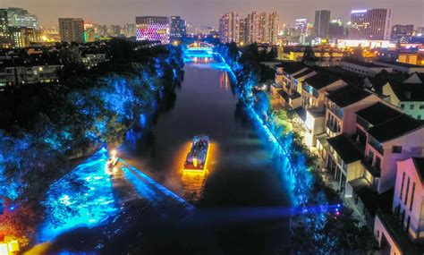 杭州：泛舟上塘古运河 《如梦上塘》开启沉浸式夜游-中国大运河研究院