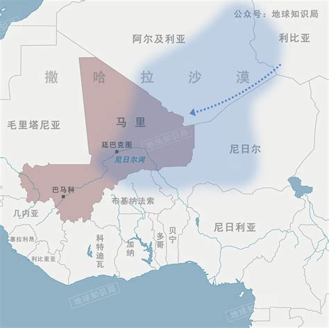 马里地图图片