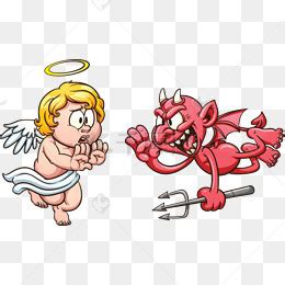 魔鬼天使-天使与魔鬼PNG图片素材下载_图片编号301661-PNG素材网