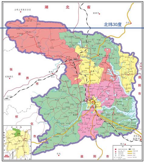 桃源县地图图片