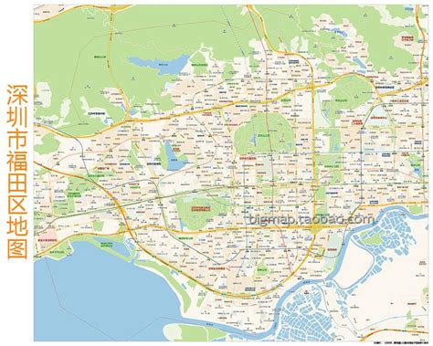深圳地图区域划分-求深圳市详细的各区的片区分布地图！