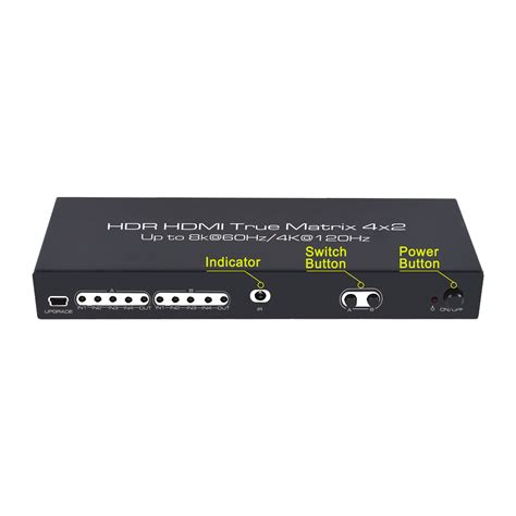 HDMI矩阵8K60HZ/4K120HZ四进二出矩阵跨境专供源头厂家-阿里巴巴