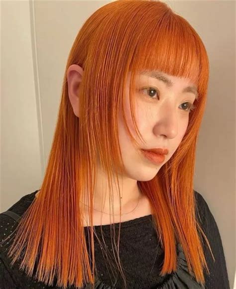 染发橙色非主流头像