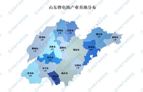 2023年山东锂电池产业分布情况：枣庄产业基地最多（图）-中商情报网