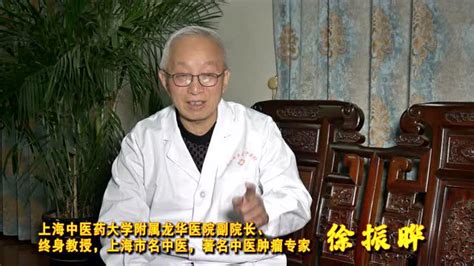 上海中医药大学附属龙华医院副院长、上海市名中医、著名中医肿瘤专家徐振晔采访视频