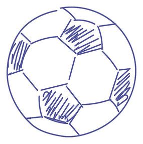 足球简笔画图片 - 简笔画网