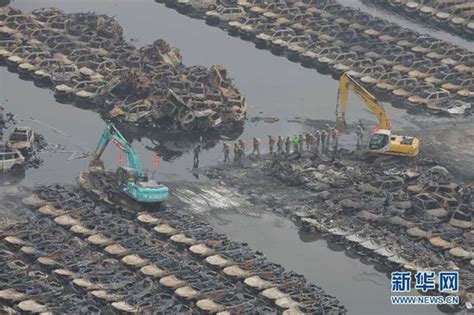 天津港危险品仓库发生爆炸 数千辆汽车被烧毁[组图]_图片中国_中国网