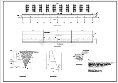 典型_13m、9m、6m高挡土墙设计cad施工断面图（标注详细）_土木在线