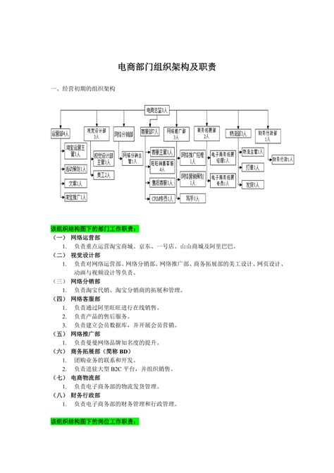 电商部门组织架构及职责【】.doc下载_4页_其他_果子办公