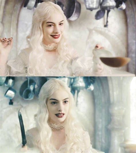 安妮·海瑟薇，《爱丽丝梦游仙境》中的白皇后，窒息惊艳的美