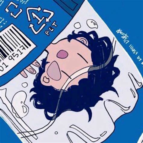 蓝毛非主流头像