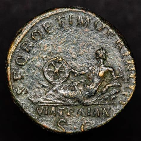 Empire romain - Dupondius - Trajan (98-117 AD). Rome - Catawiki