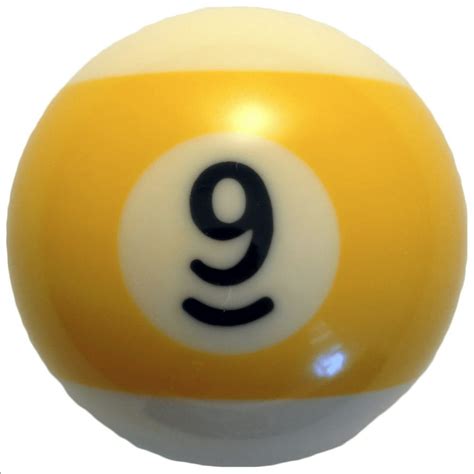 Single #9 Billiard Pool Ball Replacement 2.25 inch Regular Size ...