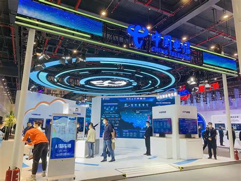 中国电信亮相2021中国5G+工业互联网大会成果展_平台_工联网