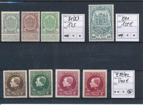Belgium 1907/1952 - Lot of stamps **/*/O. - Catawiki