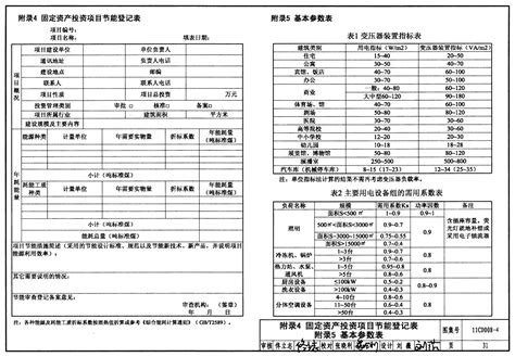 11CD008-4：固定资产投资项目节能评估文件编制要点及示例（电气）（参考图集）-中国建筑标准设计网