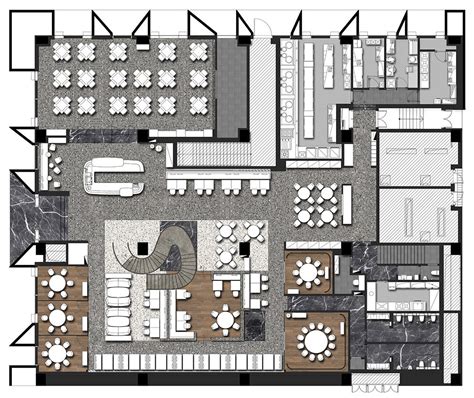 [江苏]新中式风格——大型中餐厅室内装修施工图（含效果图）-餐饮空间装修-筑龙室内设计论坛