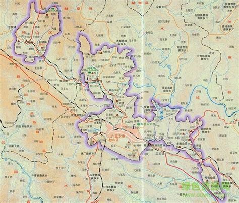 贵州省六盘水地图全图图片预览_绿色资源网
