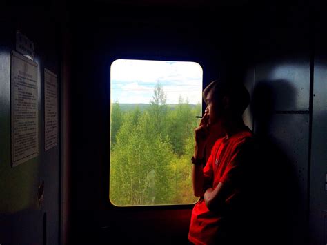 坐在火车上的男性看着窗外风景高清图片下载-正版图片501716772-摄图网