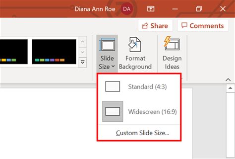 Slide Size Differences in PowerPoint