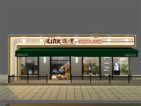 新中式饭店门面建筑外观3d模型下载_ID10153600_3dmax免费模型-欧模网