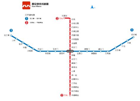 西安地铁2号线运行时间及时刻表- 西安本地宝
