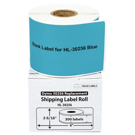 DYMO LW 30256 COLOR Large Direct Thermal BLUE Shipping Labels (12 ...
