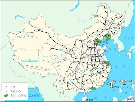 高清我国工业分布图大图_中国地理地图_初高中地理网