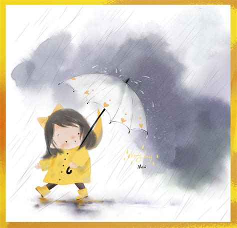 下雨天|插画|商业插画|123456Ann - 原创作品 - 站酷 (ZCOOL)