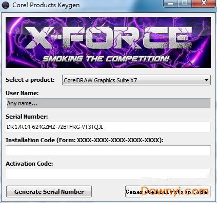 cdrx7注册机64位下载-CorelDRAW X7注册机下载绿色免费版-附序列号-当易网