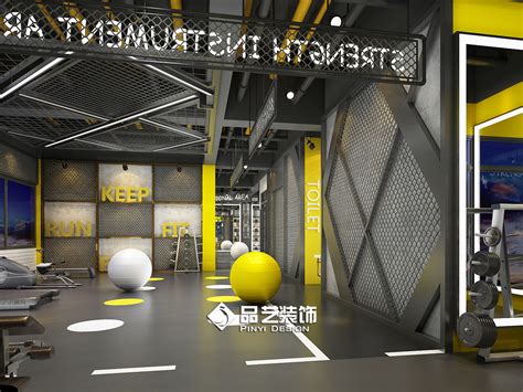工业风健身工作室设计案例-杭州众策装饰装修公司